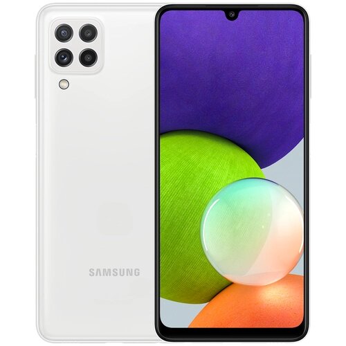 Смартфон Samsung Galaxy A22 4/128 ГБ, Dual nano SIM, белый