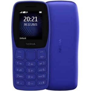 Телефон Nokia 105 DS 2022 (TA-1428), 2 SIM, blue