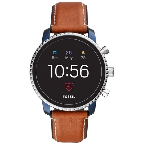 Умные часы FOSSIL Gen 4 Smartwatch Explorist HR (leather) 45 мм NFC, tan