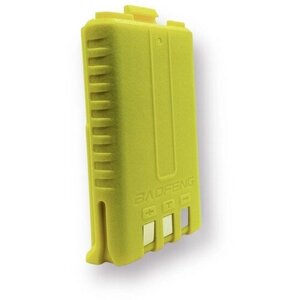 АКБ (аккумулятор) для рации Baofeng UV-5R 1500mAh BL-5B желтый стандартный