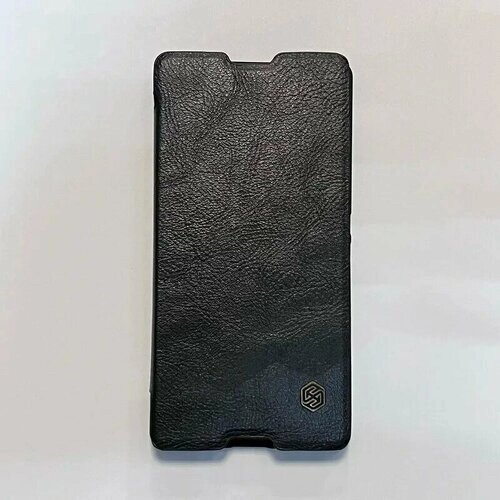 Чехол-книжка для телефона Sony Xperia M5 E5603, чёрного цвета, Nillkin Qin Case