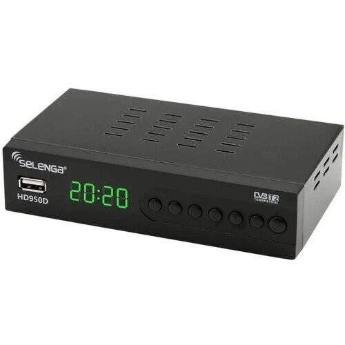Цифровая DVB-T2/C приставка "selenga T-950D TV, wi-fi, IPTV, HDMI, 2 USB, dolbydigital, пульт ду