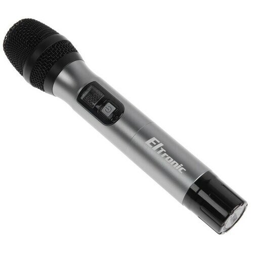 Микрофон для караоке ELTRONIC 10-06, беспроводной, приемник, черный 9621994