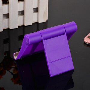 Подставка для телефона настольная / Держатель для телефона и планшета, смартфона Фиолетовый / Крепление под телефон на стол для селфи