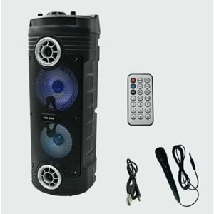 Портативная беспроводная Bluetooth колонка с микрофоном для караоке, FM радио, MP3