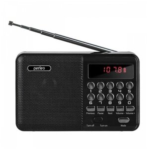 Радиоприемник Perfeo PALM FM+ i90-BL черный