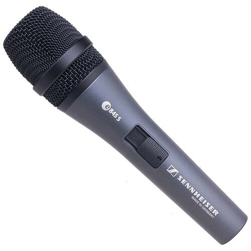 Sennheiser E 845-S - Динамический вокальный микрофон с выключателем, 40 - 16000 Гц, 200 Ом.