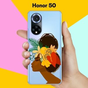 Силиконовый чехол на Honor 50 Девушка / для Хонор 50