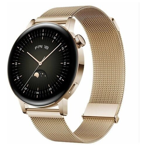 Смарт-часы Huawei Watch GT 3 Milo-B19T, 42мм, 1.32", золотистый / золотистый [55027168]