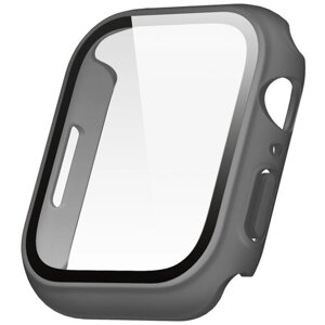 Чехол со стеклом Elago Clear Shield case 9H glass для Apple Watch 7 41 мм, серый (матовый)