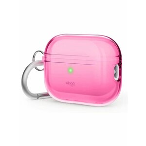 Elago для AirPods Pro 2 чехол Clear Hang case Neon Hot Pink