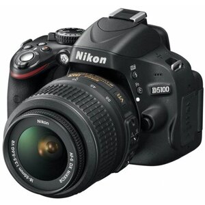 Фотоаппарат nikon D5100 kit AF-S DX nikkor 18-55mm f/3.5-5.6G VR, черный