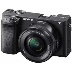 Фотоаппарат sony alpha ILCE-6400 kit E PZ 16–50 мм F3.5–5.6 OSS (SELP1650), черный