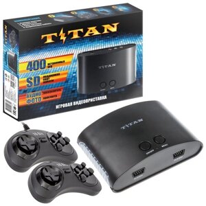 Игровая приставка Titan 2 400 встроенных игр / Ретро консоль 16 bit Сега и 8 bit Dendy / Для телевизора