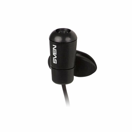 Микрофон-клипса SVEN MK-170, кабель 1,8 м, 58 дБ, пластик, черный, SV-014858 упаковка 3 шт.