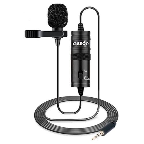Микрофон проводной Candc DC-C1, комплектация: микрофон, разъем: mini jack 3.5 mm, черный, 1 шт