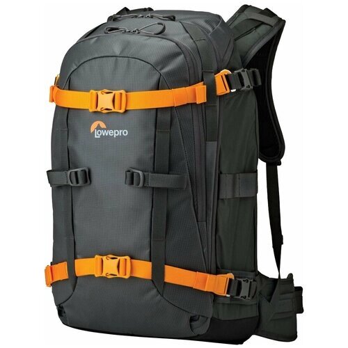 Рюкзак для фотокамеры Lowepro Whistler BP 350 AW серый/оранжевый
