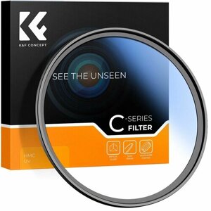 Ультрафиолетовый светофильтр 52 мм /UV защитный фильтр для объектива / K&F Concept Blue-Coated HMC UV 52 mm