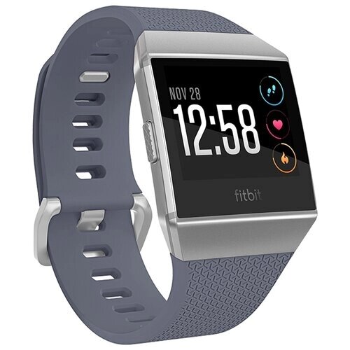 Умные часы Fitbit Ionic, blue gray/silver gray