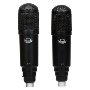 Вокальный микрофон (конденсаторный) Октава МК-319-Ч-С-ФДМ стереопара черный деревянный футляр 3192122