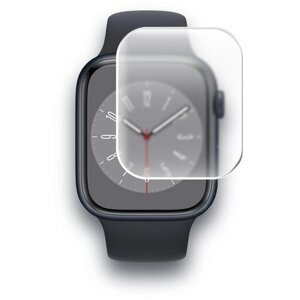 Защитная пленка на Apple Watch 8 (41mm) (Эпл вотч 8 41 мм) на Экран матовая гидрогелевая с олеофобным покрытием полноклеевое, Miuko