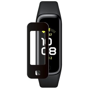 Защитное органическое стекло Watch PMMA для Samsung Galaxy Fit 2, черная рамка, Deppa 62739