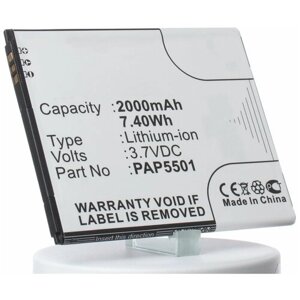 Аккумулятор iBatt iB-B1-M844 2000mAh для Prestigio PAP5501