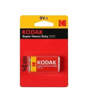 Батарейка Kodak 6F22 9V, крона, 1шт