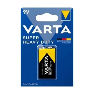Батарейка VARTA SUPER HEAVY DUTY (superlife) 9V крона, в упаковке: 1 шт.