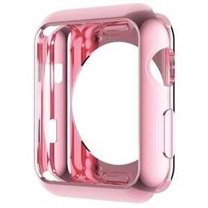 Чехол силиконовый для Apple Watch 44 mm - Розовый