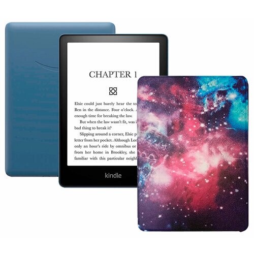 Электронная книга Amazon Kindle PaperWhite 2021 16Gb Ad-Supported Denim с обложкой ReaderONE PaperWhite 2021 Space