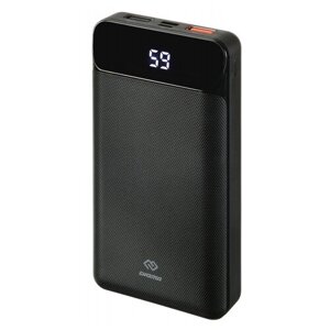 Мобильный аккумулятор Digma 20000mAh 3A QC PD 18W 2xUSB, power bank, портативный переносной павер банк
