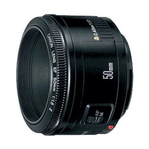 Объектив Canon EF 50mm f/1.8 II, черный