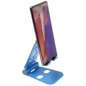 Подставка для телефона LuazON, регулируемая высота, силиконовые вставки, синяя