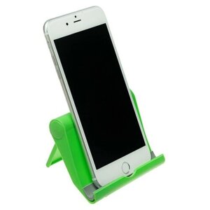 Подставка для телефона LuazON, складная, регулируемая высота, зелёная