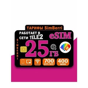 Sim-Карта E-Sim для смартфона абон плата 700 р