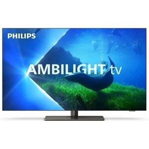 Телевизор 48″ philips 48OLED818, OLED EX, 4K UHD, google TV, ambilight