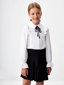 Блузка с пышными рукавами для девочек