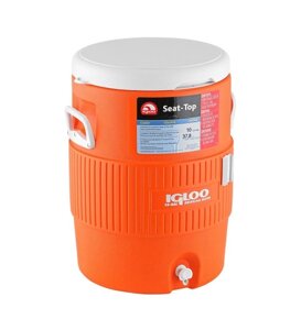 Изотермический контейнер Igloo 10 Gallon Seat Top Orange