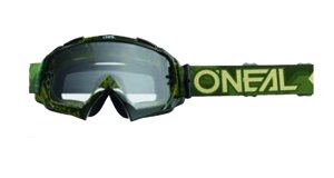 Маска ONeal B-10 Goggle CAMO V. 22 military green - clear, 6024-605