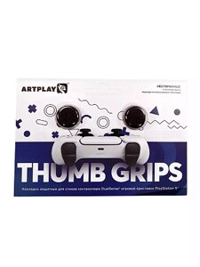 Накладки Artplays Thumb Grips для геймпада PS5 DualSense (2 шт.) (черные)