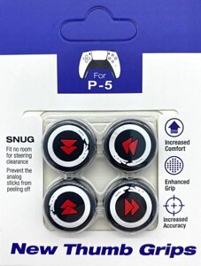 Накладки на стики для геймпада PS5 (Ghost of Tsushima) (4 штуки в упаковке)