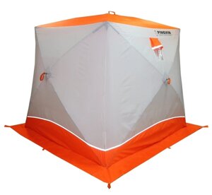 Палатка для зимней рыбалки Пингвин Призма Brand New (2-сл) оранжевый-белый