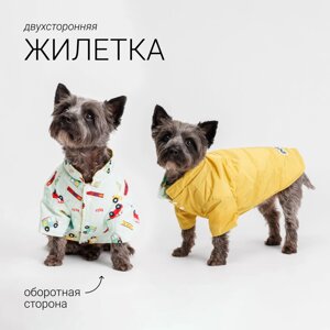 Petmax Жилетка двусторонняя для собак, XL, желтая