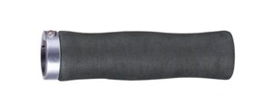 Ручки на руль H224 OneSideLock, 130мм, синтетический каучук c 1 фикс. эргоном, черные, 00-170472