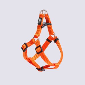 Rungo Шлейка для собак нейлоновая Step-in, обхват груди 33-46,5 см, ширина 10 мм, оранжевая