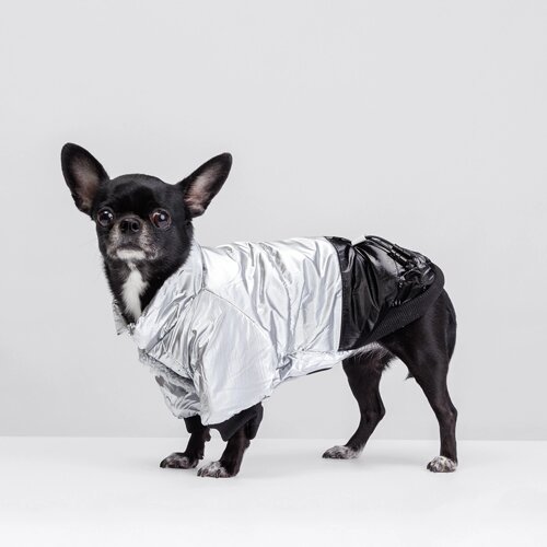Rurri Куртка для собак, M, серебряная
