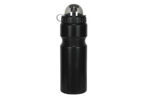 Велофляга STARK DL-600C, 750 мл, пластик, с клапаном, черный, DL-600C