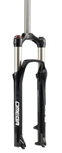 Вилка велосипедная RST Omega TNL, 27,5"х 28,6, пружинно-масляная, 100мм, D, черная, 1-0211
