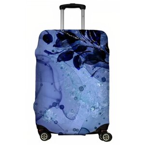 Чехол для чемодана "Blue petals" размер M